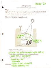 your answers in Question 6. . Eutrophication pogil answers pdf